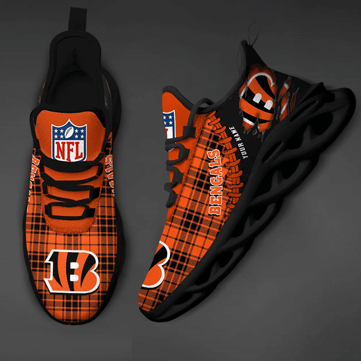 Cincinnati Bengals Personalized Yezy Running Sneakers SPD281