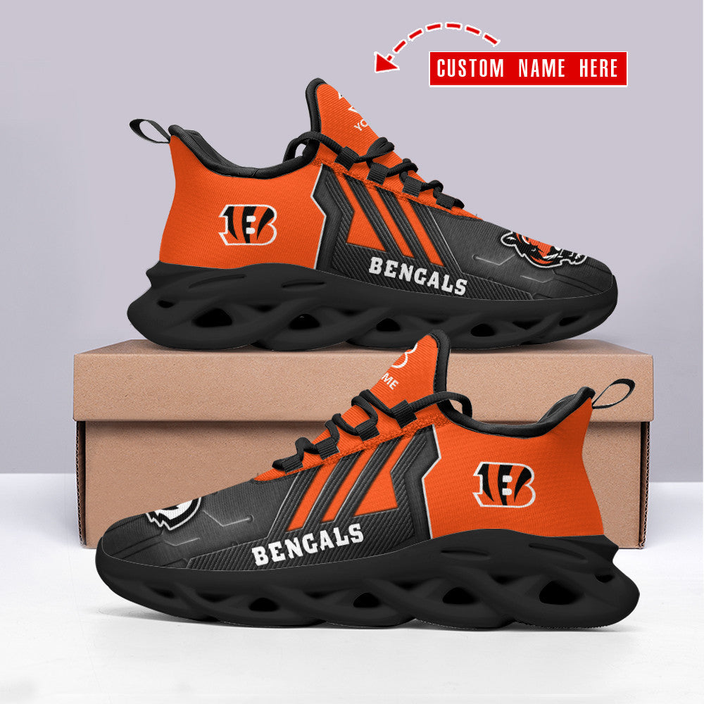 Cincinnati Bengals Personalized Yezy Running Sneakers SPD448