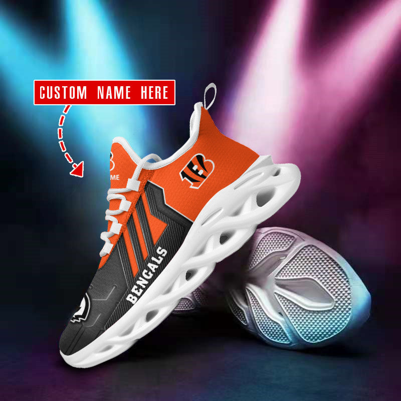 Cincinnati Bengals Personalized Yezy Running Sneakers SPD448