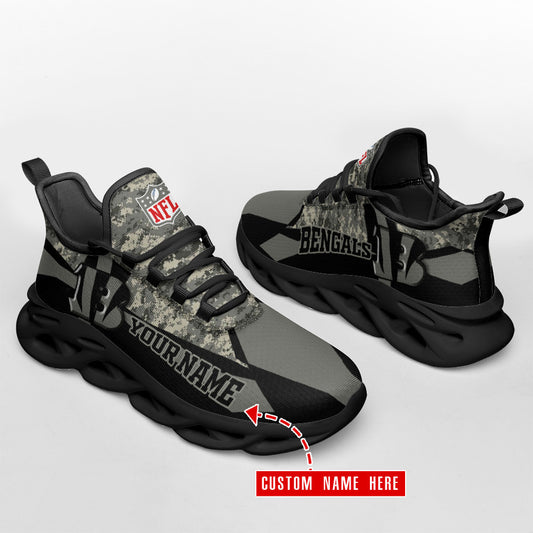 Cincinnati Bengals Personalized Yezy Running Sneakers SPD488