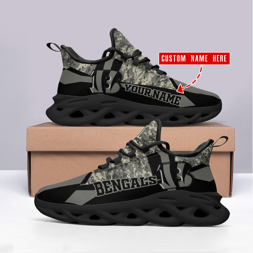 Cincinnati Bengals Personalized Yezy Running Sneakers SPD488