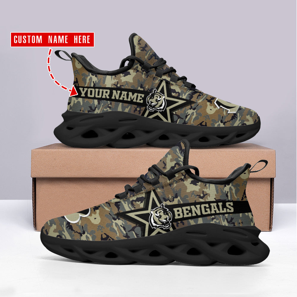 Cincinnati Bengals Personalized Yezy Running Sneakers SPD495