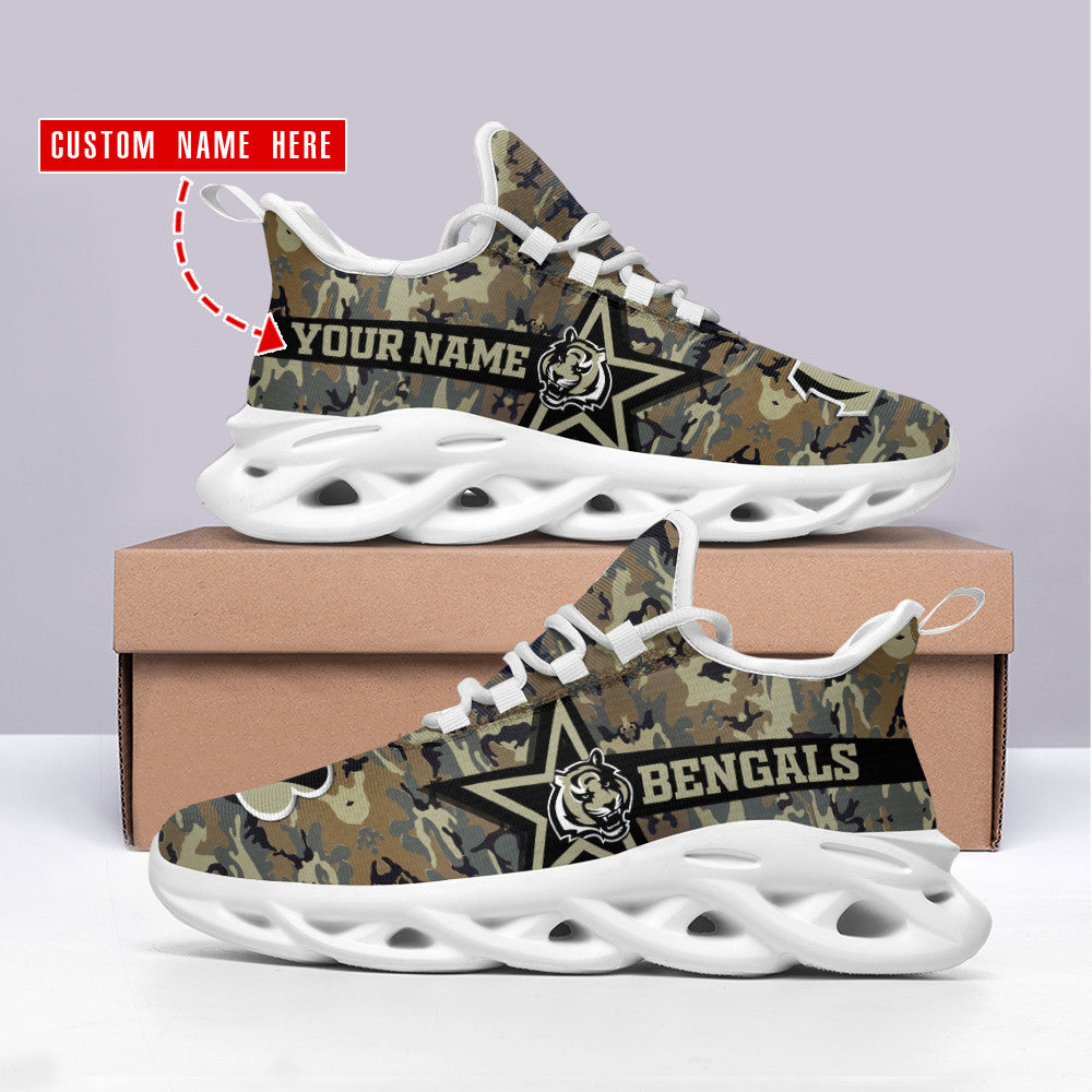 Cincinnati Bengals Personalized Yezy Running Sneakers SPD495