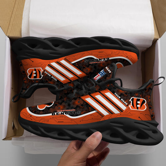 Cincinnati Bengals Personalized Yezy Running Sneakers SPD645