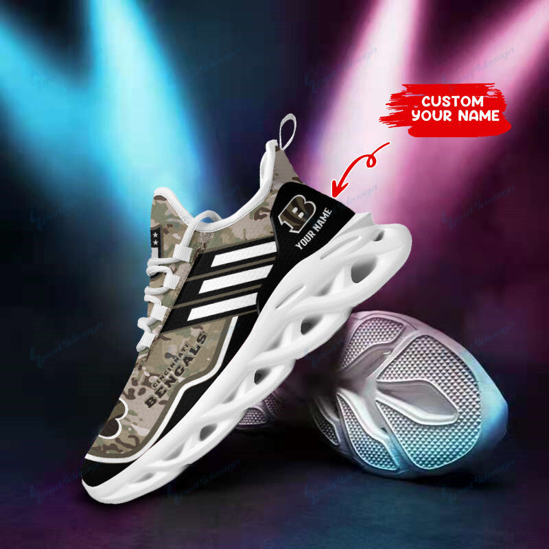 Cincinnati Bengals Personalized Yezy Running Sneakers SPD84