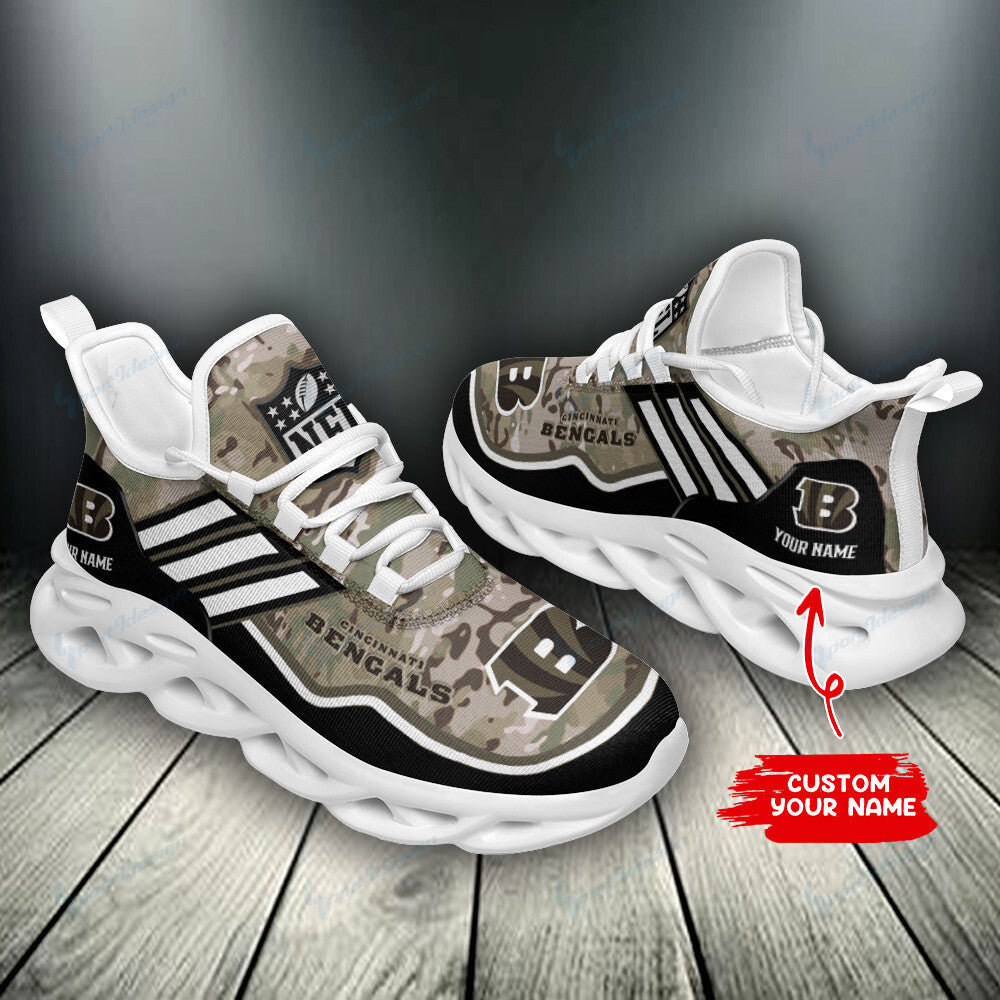 Cincinnati Bengals Personalized Yezy Running Sneakers SPD84