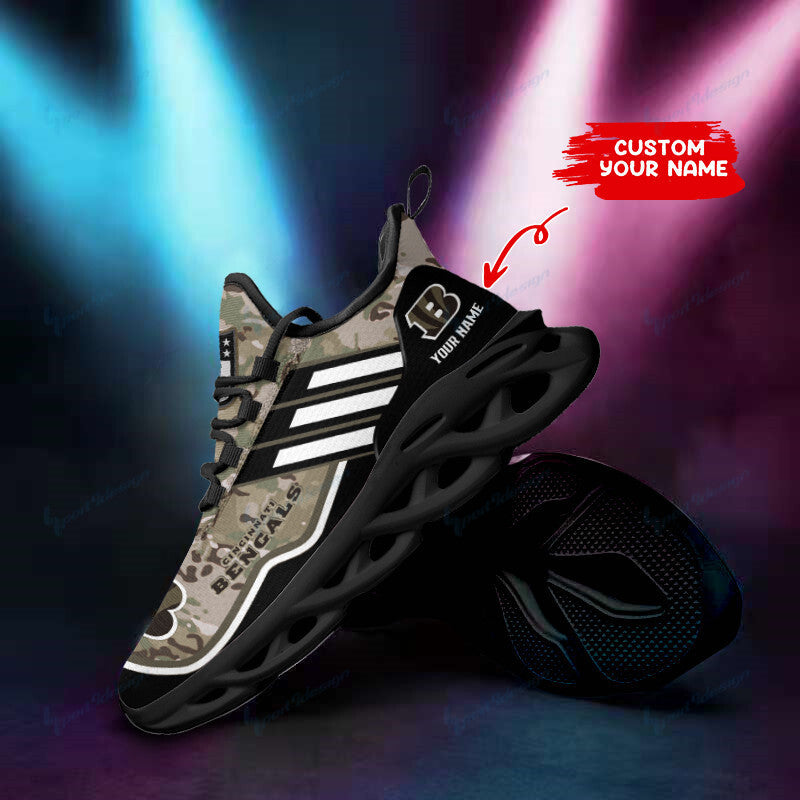 Cincinnati Bengals Personalized Yezy Running Sneakers SPD84