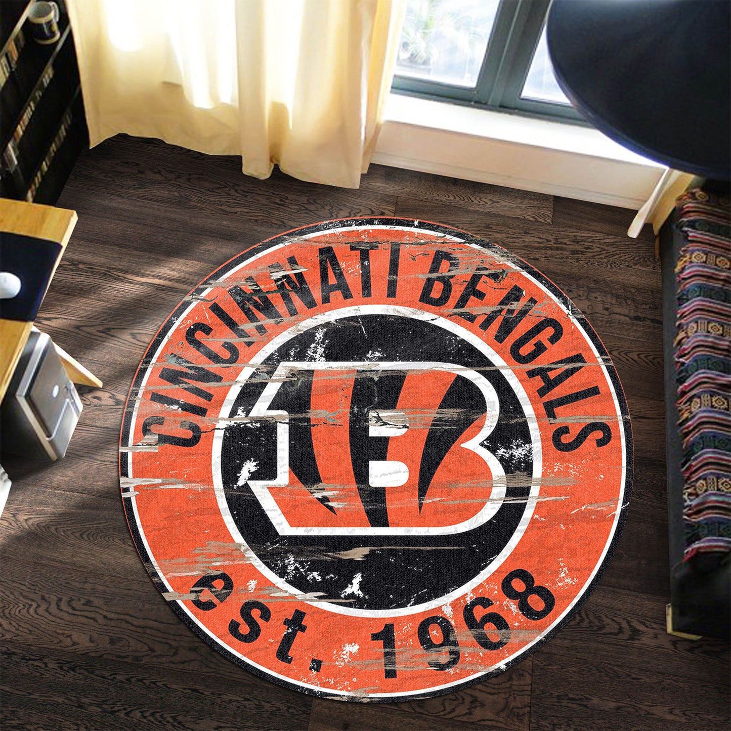 Cincinnati Bengals Round Rug 154