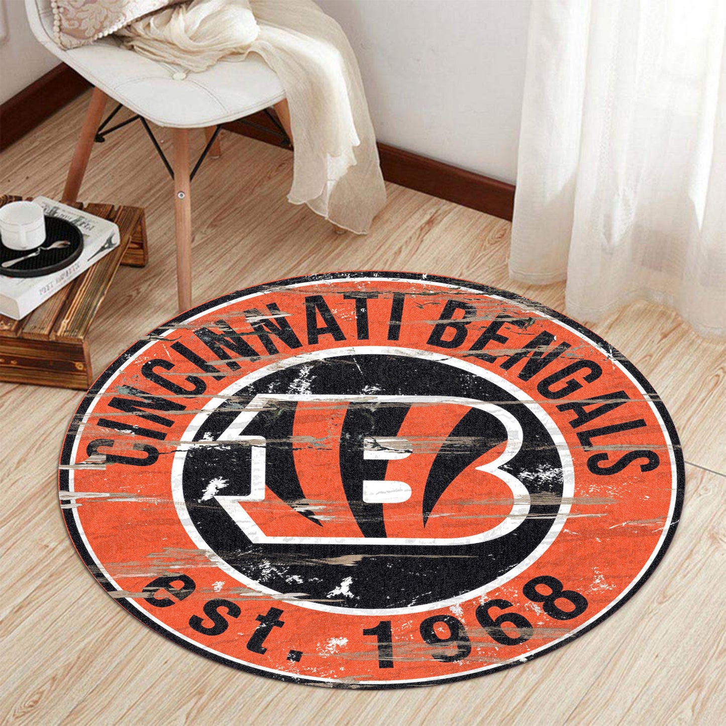 Cincinnati Bengals Round Rug 154