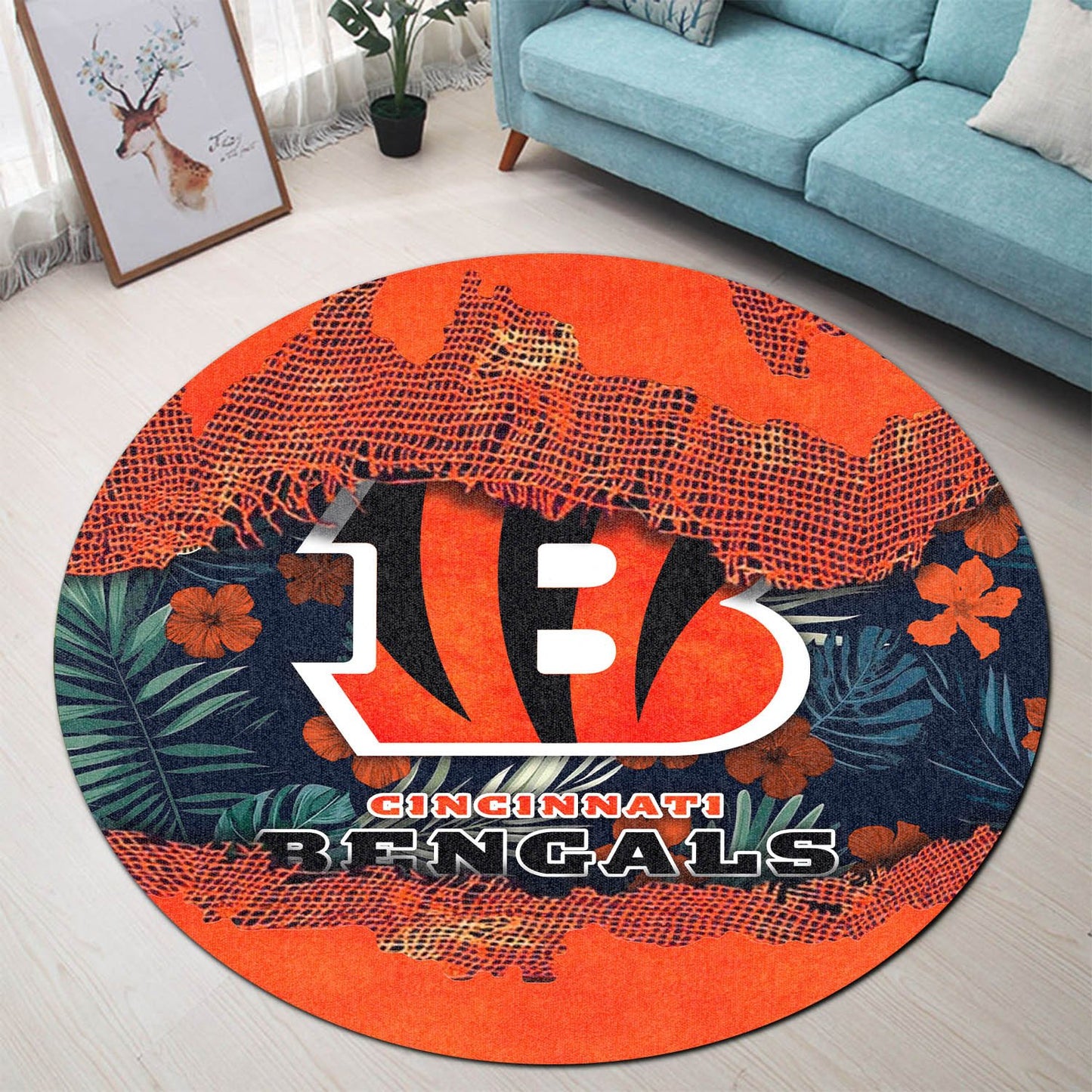 Cincinnati Bengals Round Rug 202