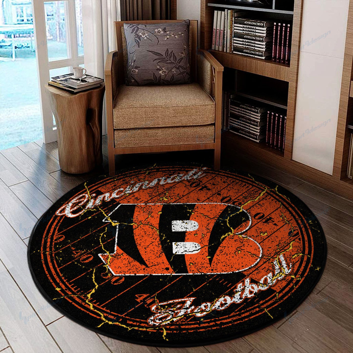 Cincinnati Bengals Round Rug 60