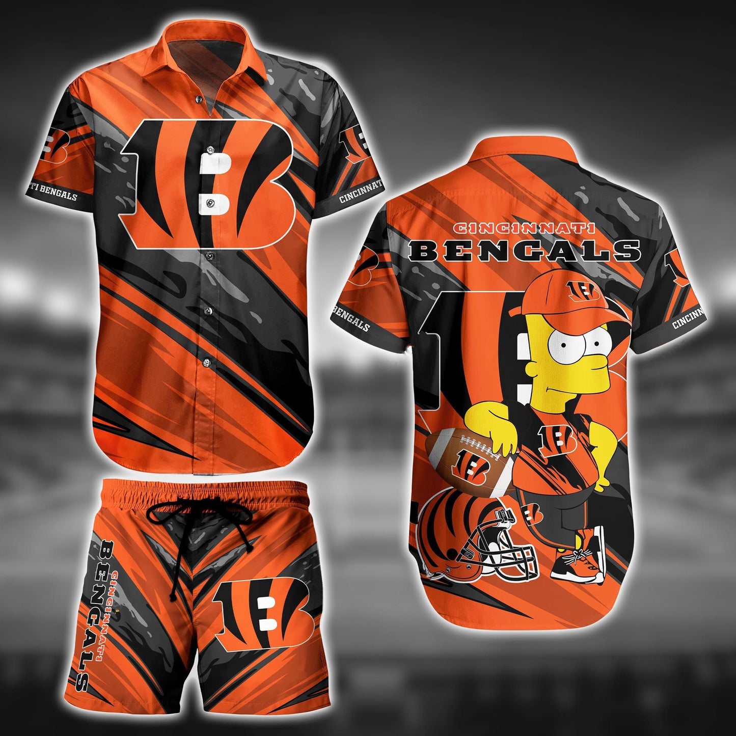 Cincinnati Bengals Shirt and Shorts BG195