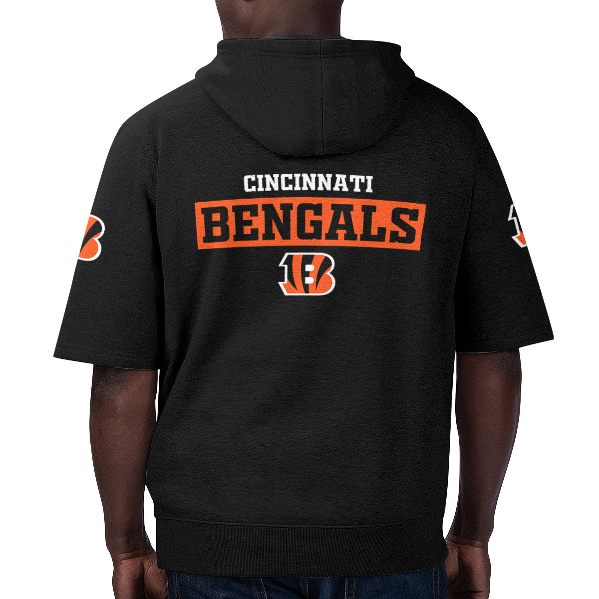 Cincinnati Bengals Short Sleeve Hoodie BG20
