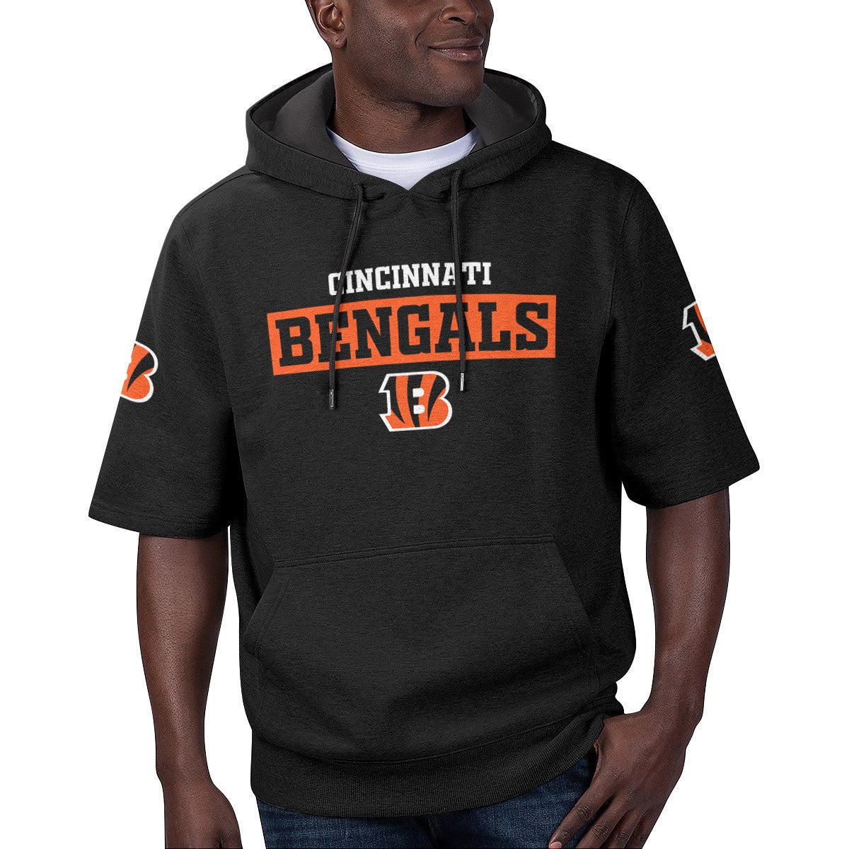 Cincinnati Bengals Short Sleeve Hoodie BG20