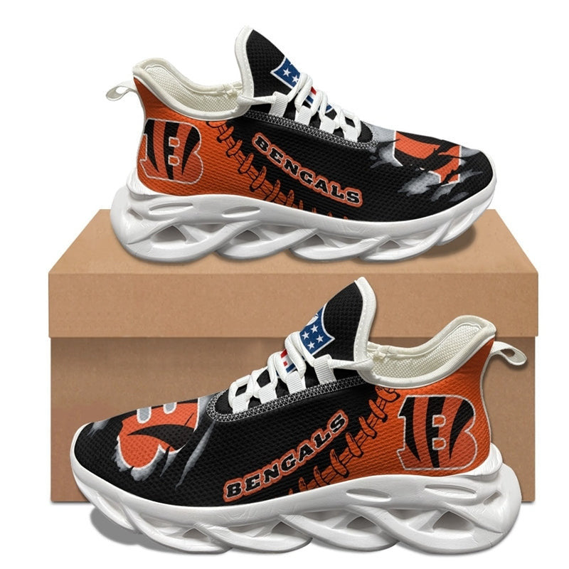 Cincinnati Bengals Sneakers 3D Max Soul Shoes