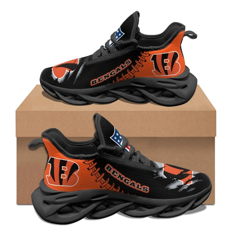 Cincinnati Bengals Sneakers 3D Max Soul Shoes