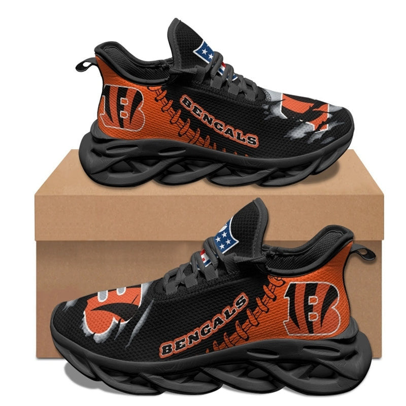 Cincinnati Bengals Sneakers 3D Max Soul Shoes