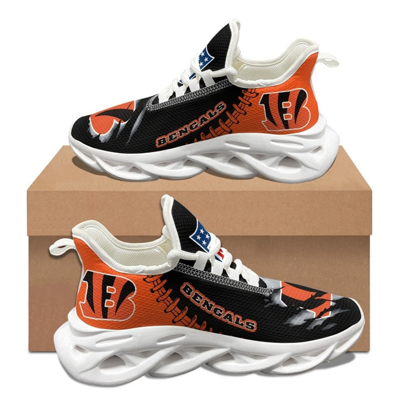 Cincinnati Bengals Sneakers 3D Max Soul Shoes