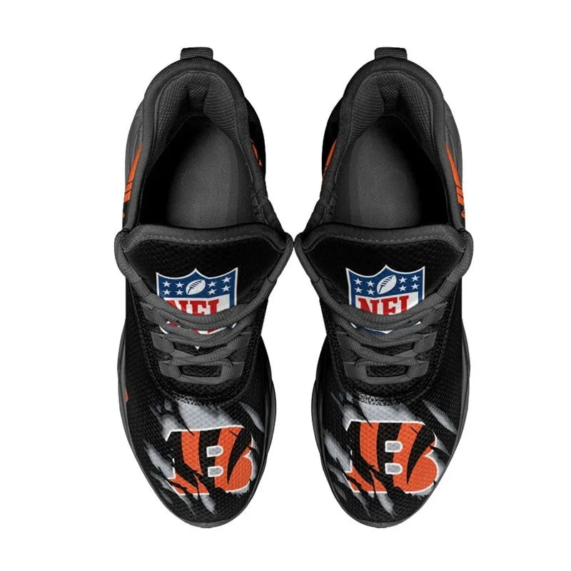 Cincinnati Bengals Sneakers 3D Max Soul Shoes