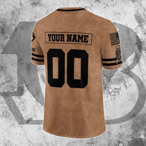 Cincinnati Bengals Personalized V-neck Football Jersey Sport Gifts For Fan AZCVFJ071