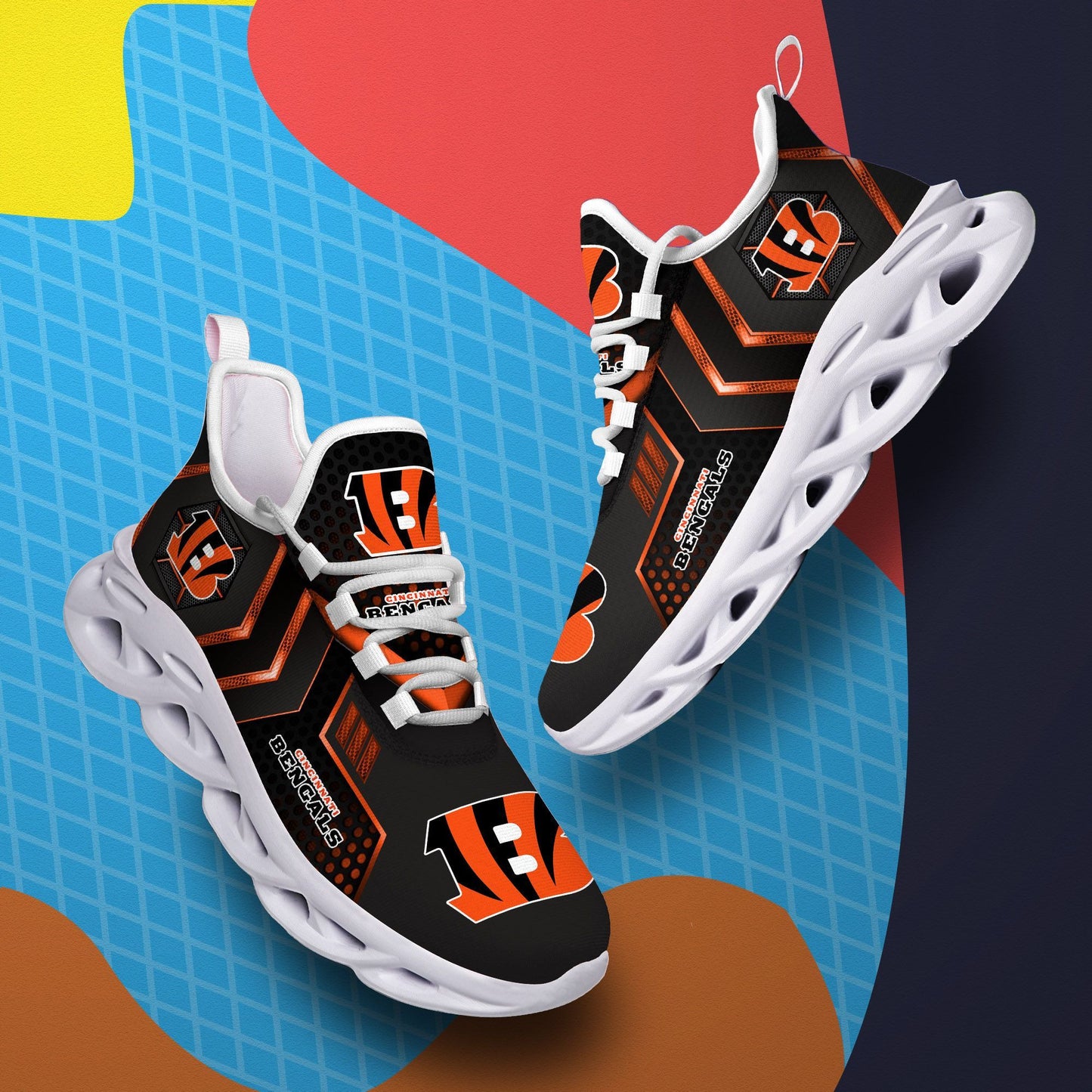 Cincinnati Bengals Yezy Running Sneakers 209