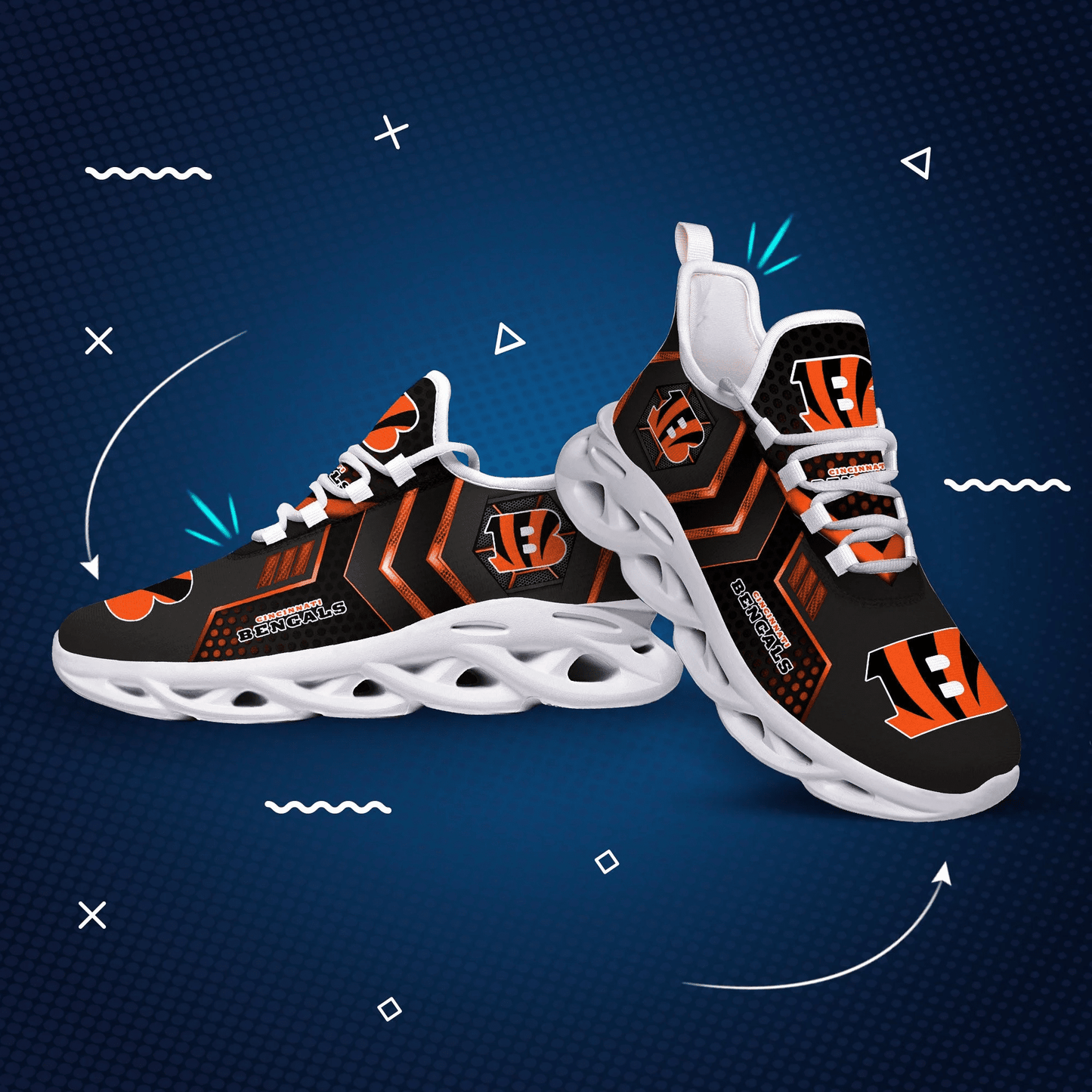 Cincinnati Bengals Yezy Running Sneakers 209