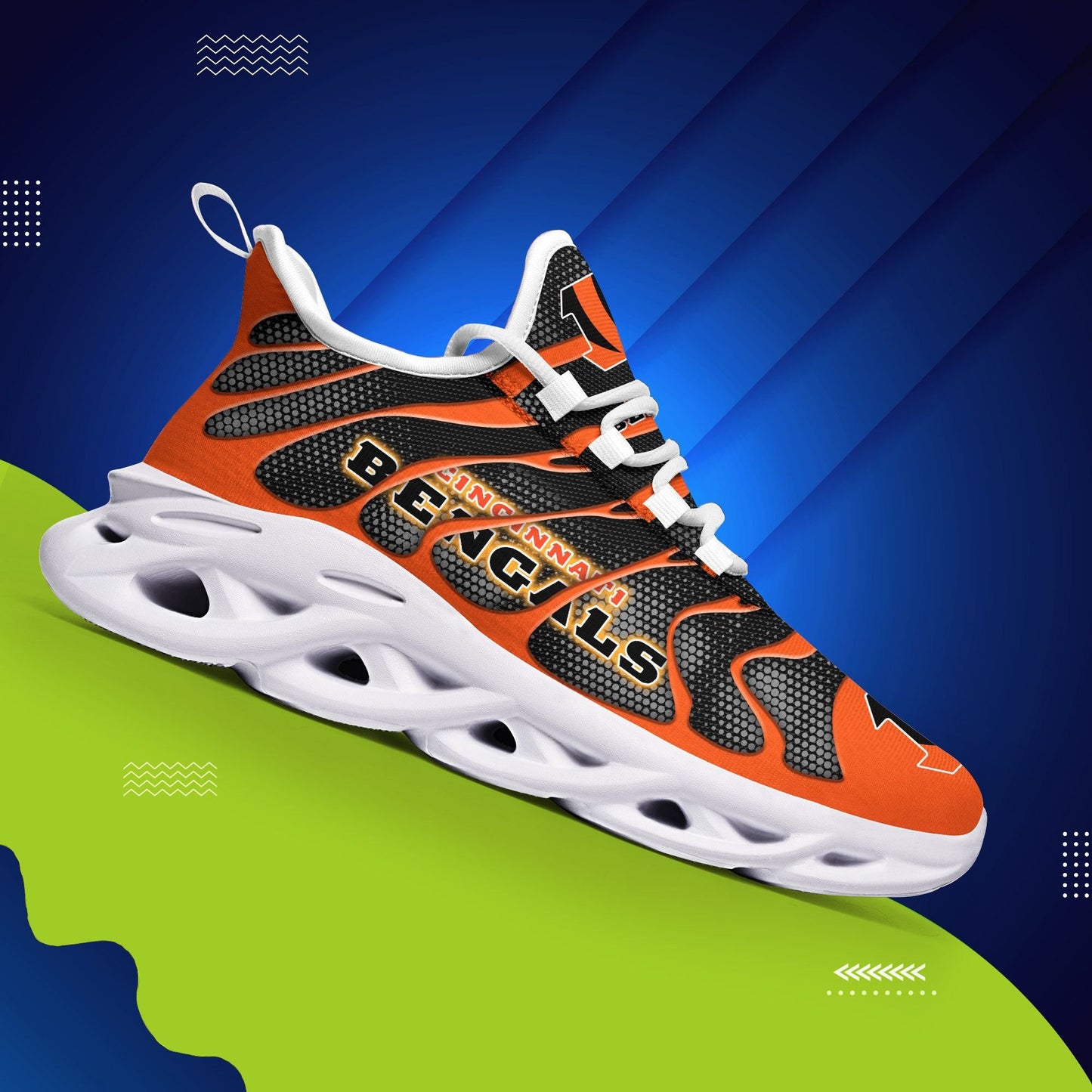 Cincinnati Bengals Yezy Running Sneakers 381