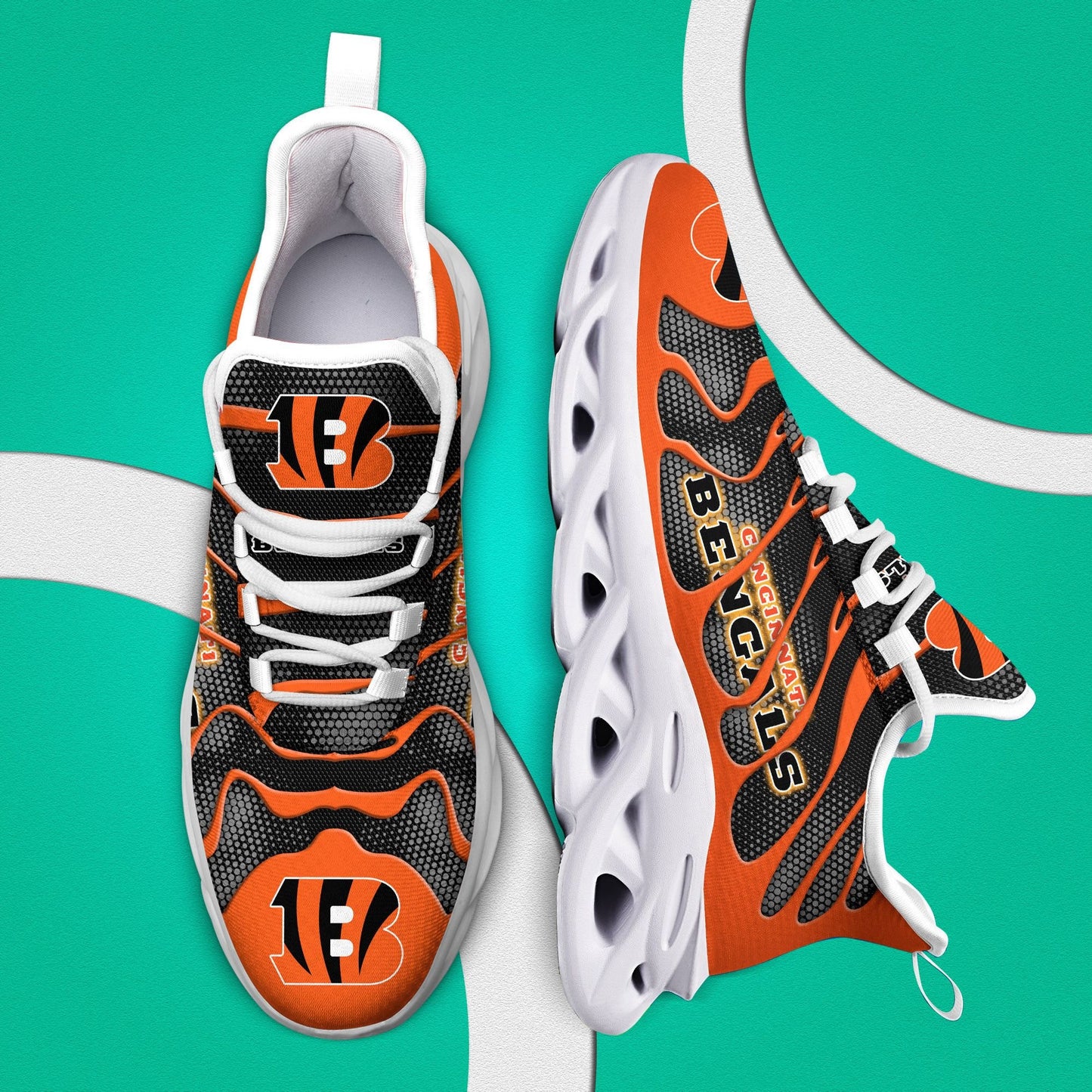 Cincinnati Bengals Yezy Running Sneakers 381