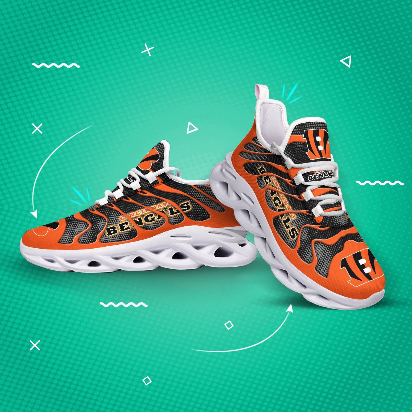 Cincinnati Bengals Yezy Running Sneakers 381