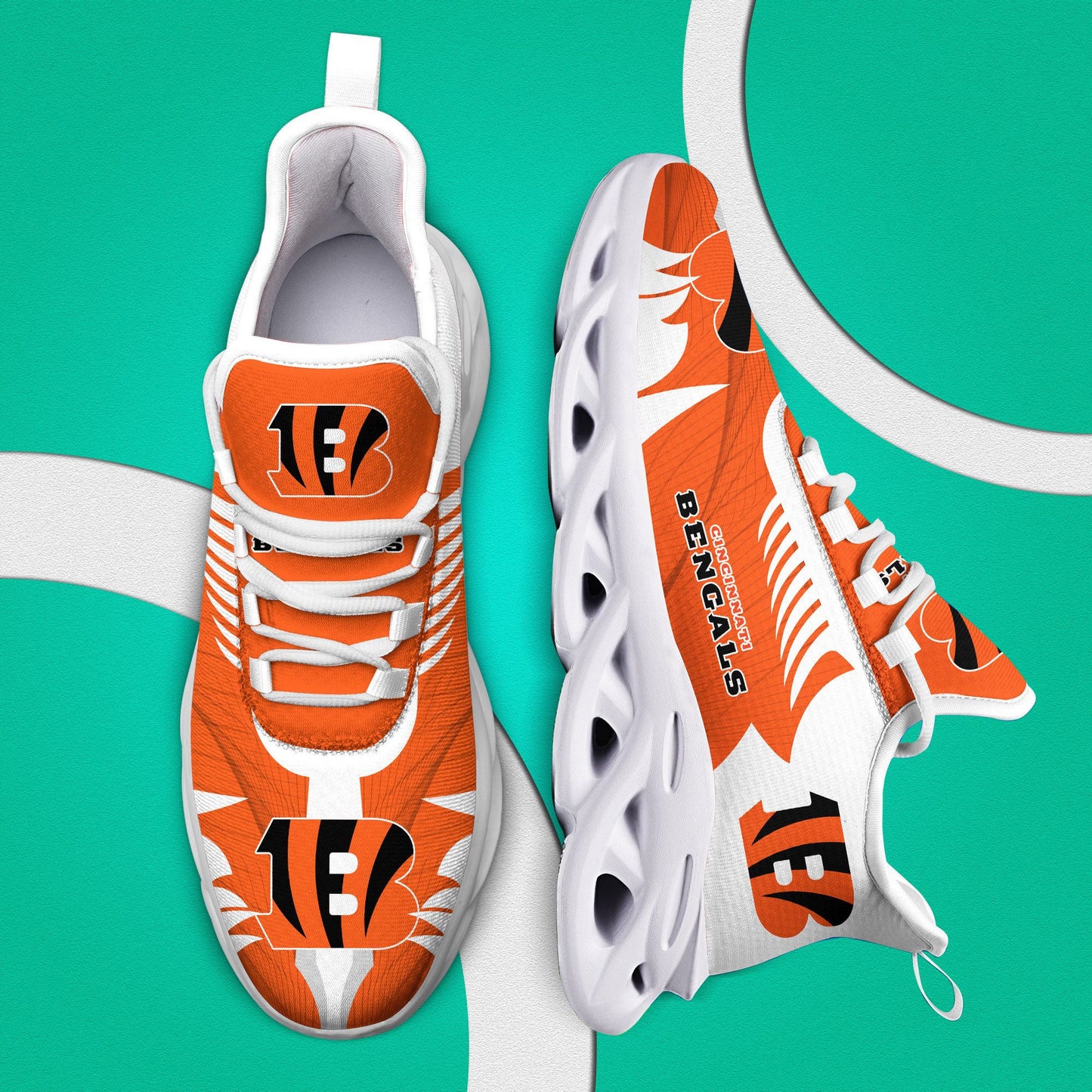 Cincinnati Bengals Yezy Running Sneakers 382