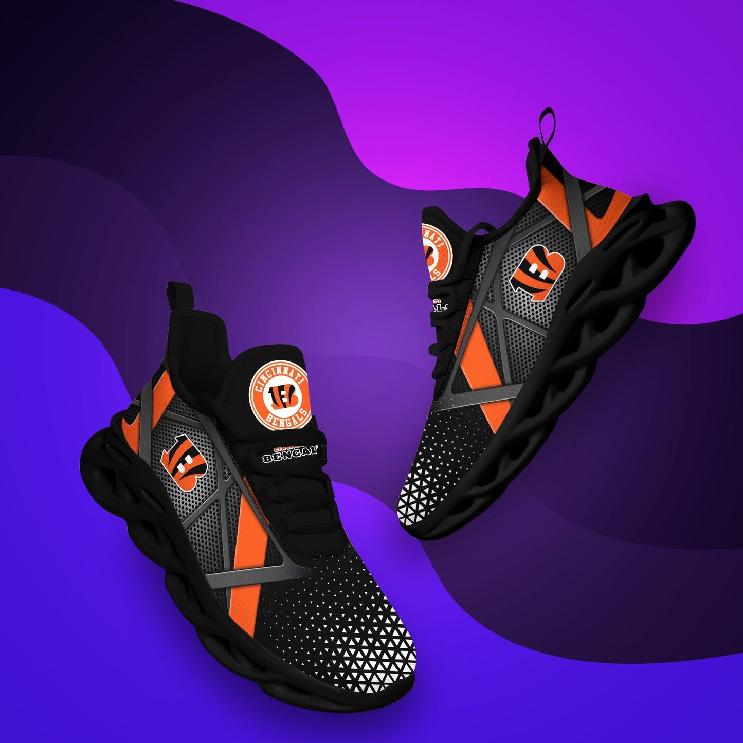 Cincinnati Bengals Yezy Running Sneakers 383