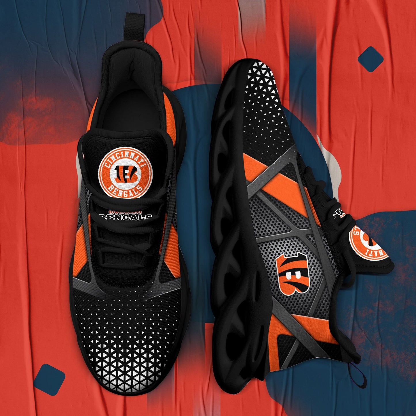 Cincinnati Bengals Yezy Running Sneakers 383