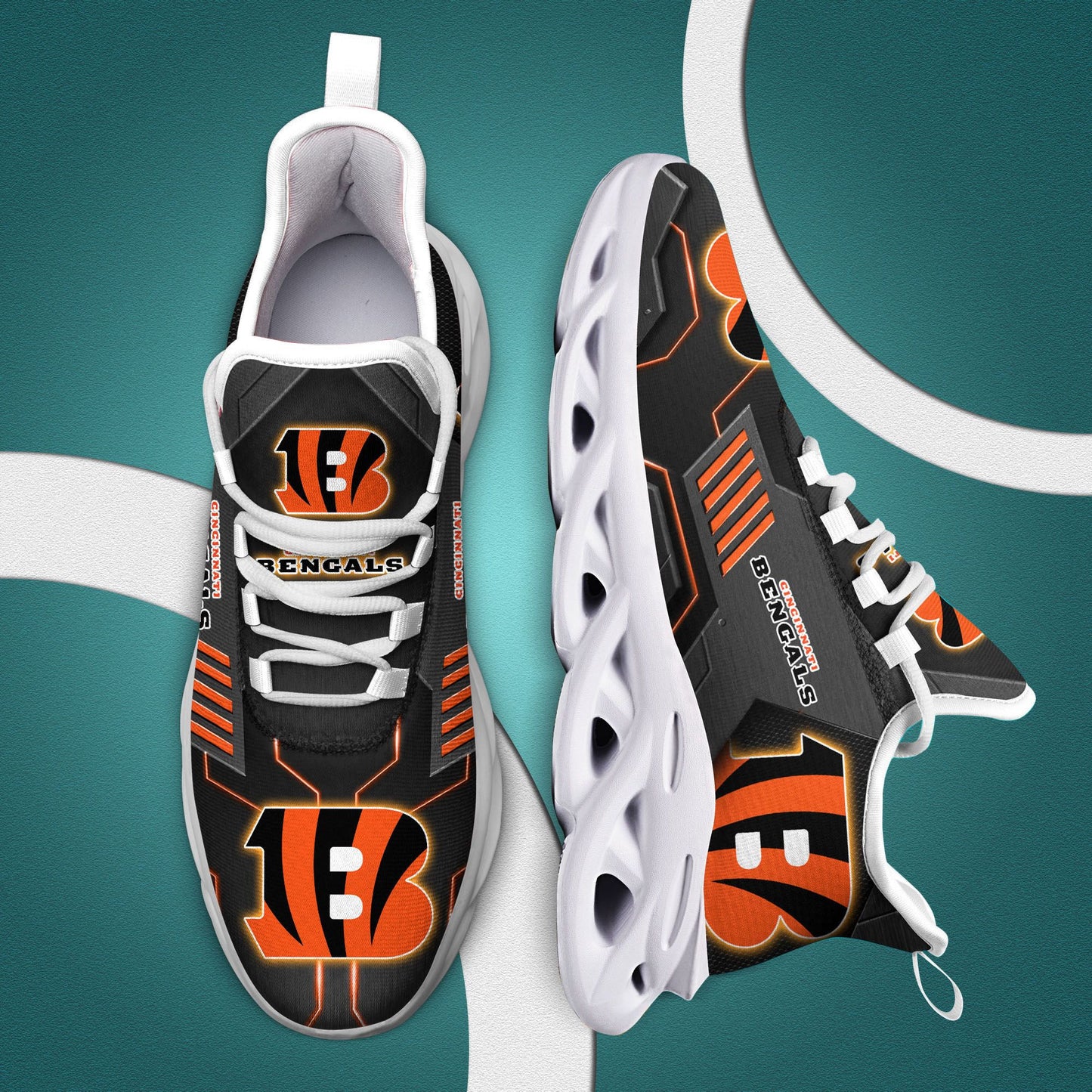Cincinnati Bengals Yezy Running Sneakers 384