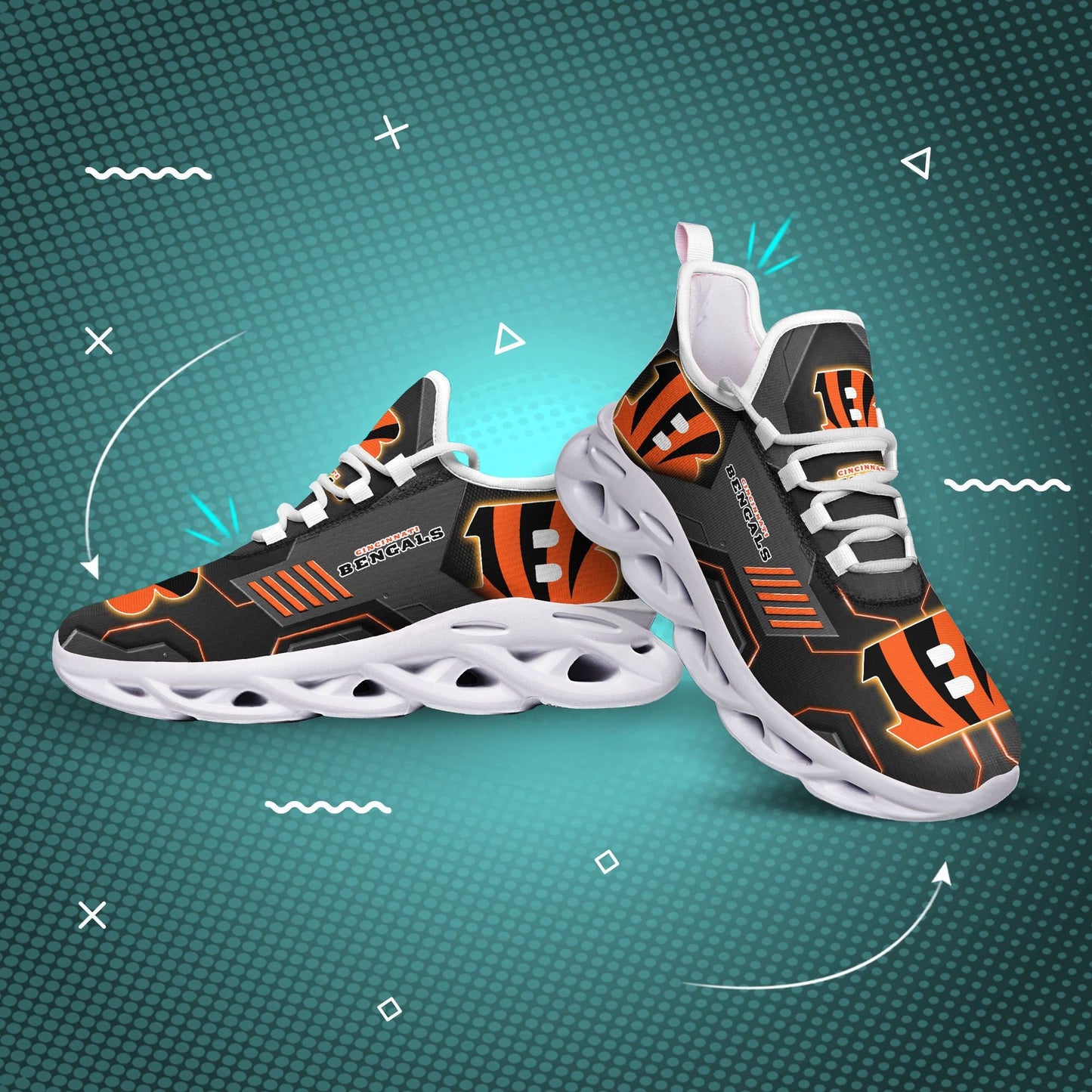 Cincinnati Bengals Yezy Running Sneakers 384