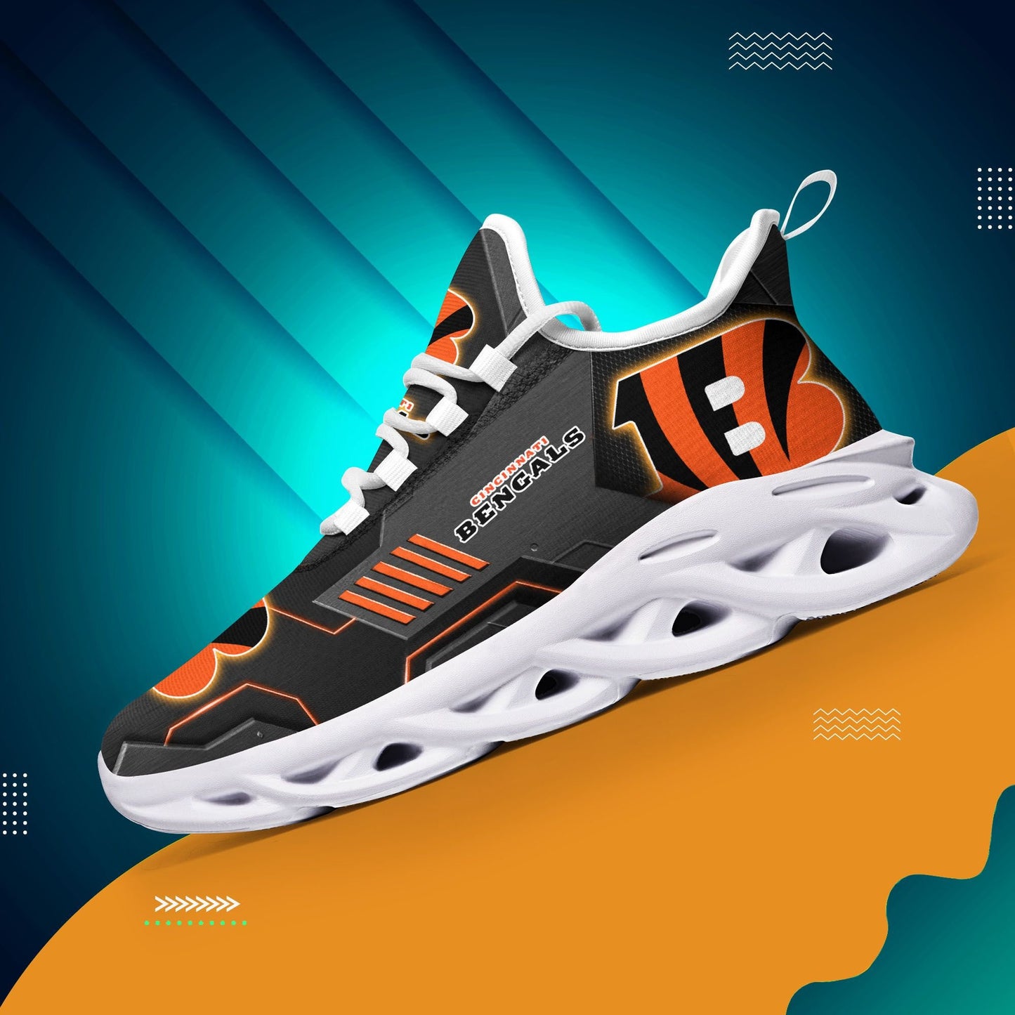 Cincinnati Bengals Yezy Running Sneakers 384