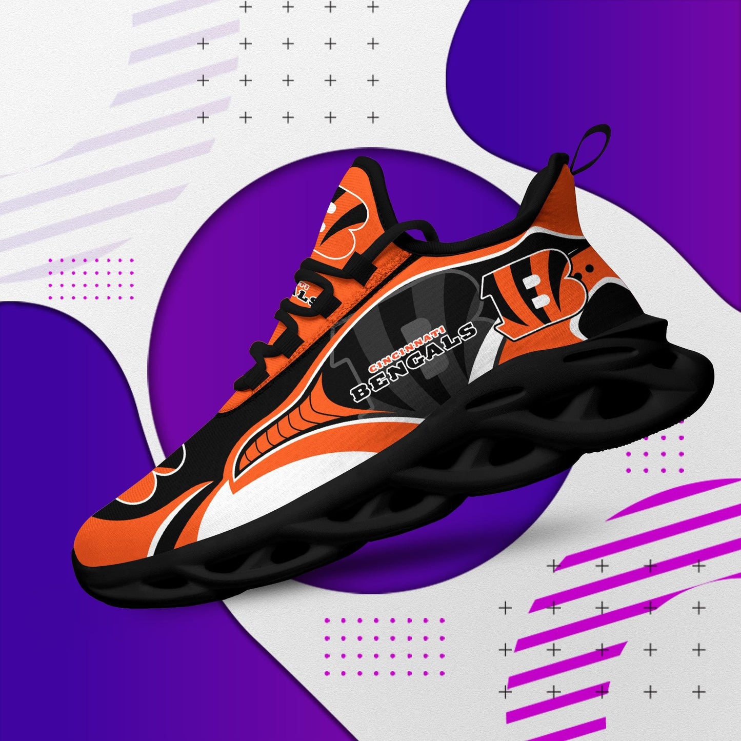 Cincinnati Bengals Yezy Running Sneakers 386