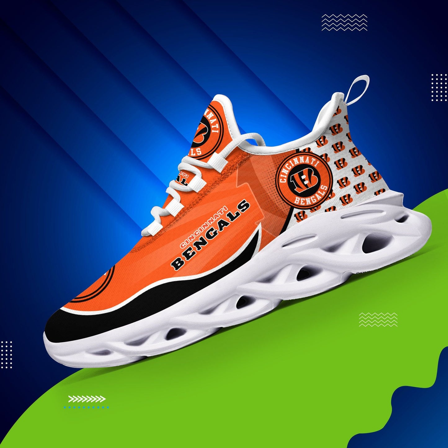 Cincinnati Bengals Yezy Running Sneakers 387