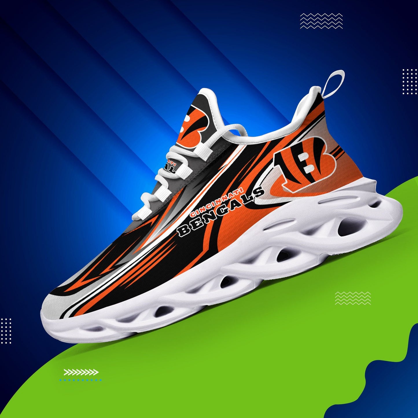 Cincinnati Bengals Yezy Running Sneakers 388