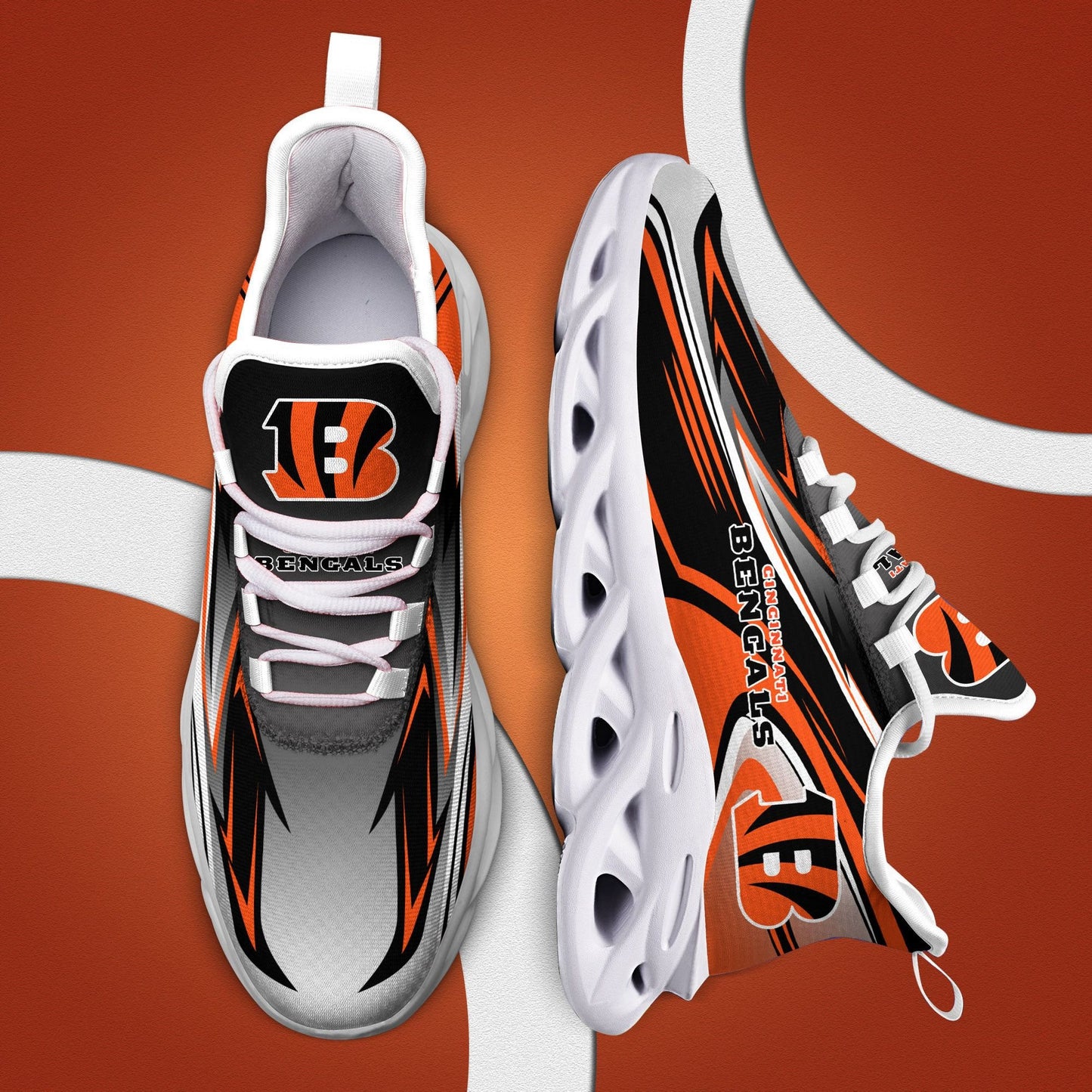 Cincinnati Bengals Yezy Running Sneakers 388