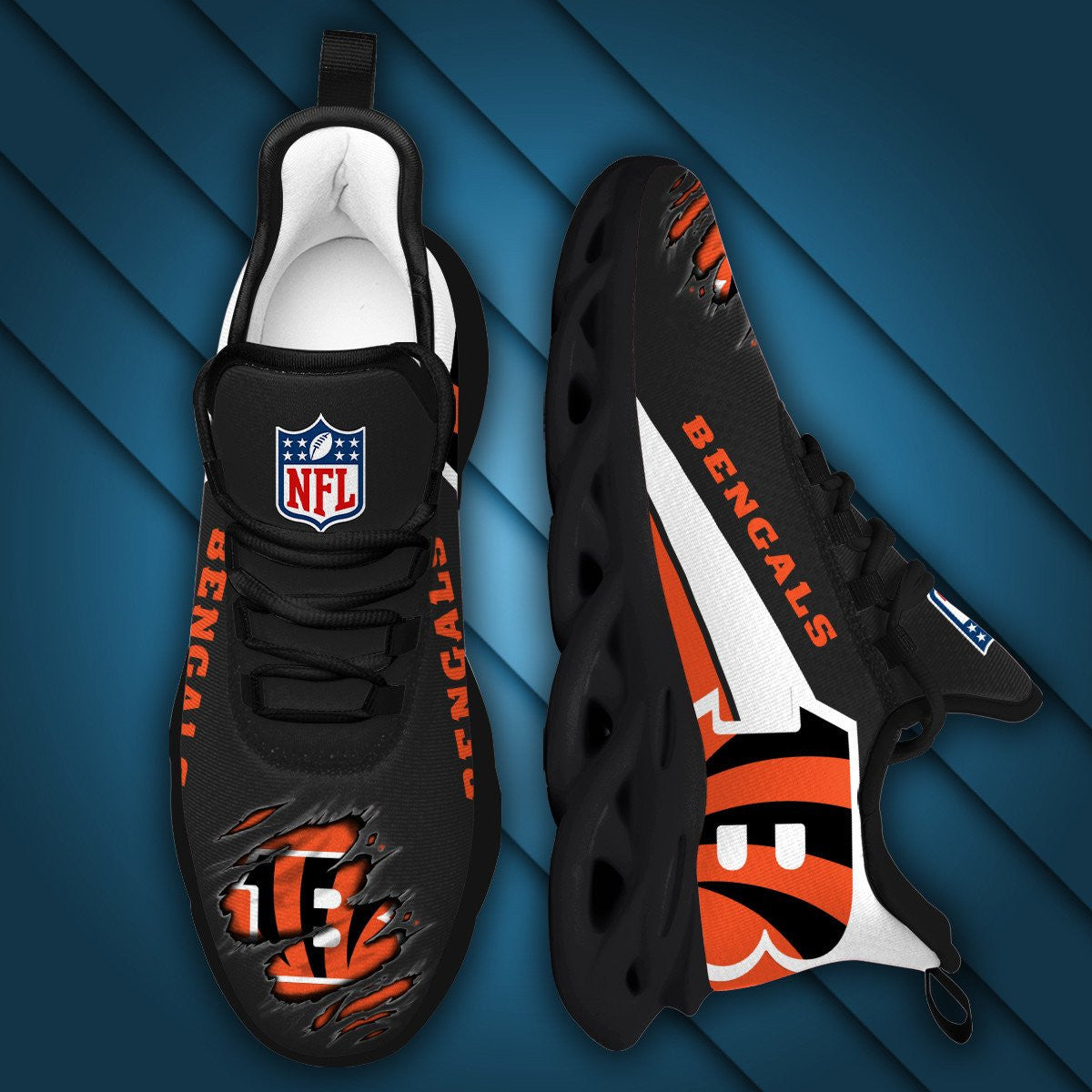 Cincinnati Bengals Yezy Running Sneakers 963
