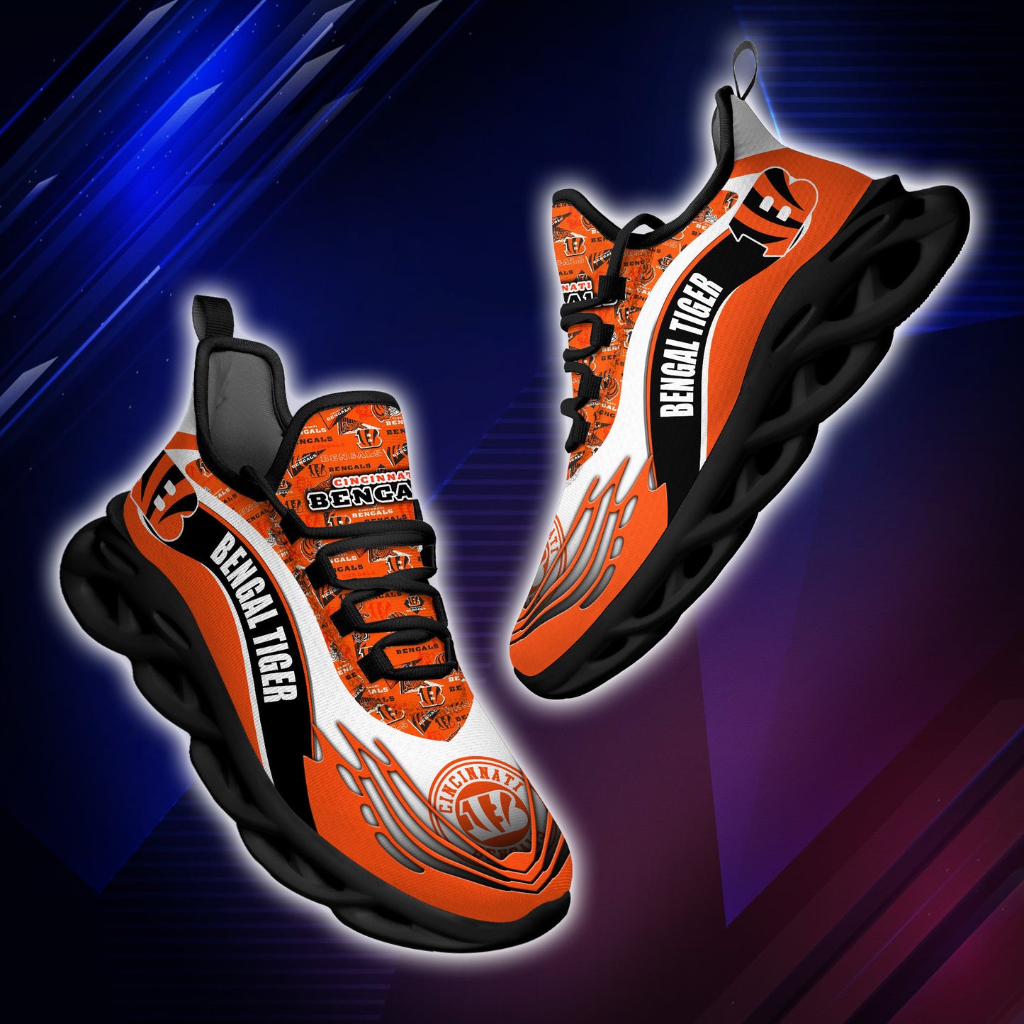 Cincinnati Bengals Yezy Running Sneakers BB175