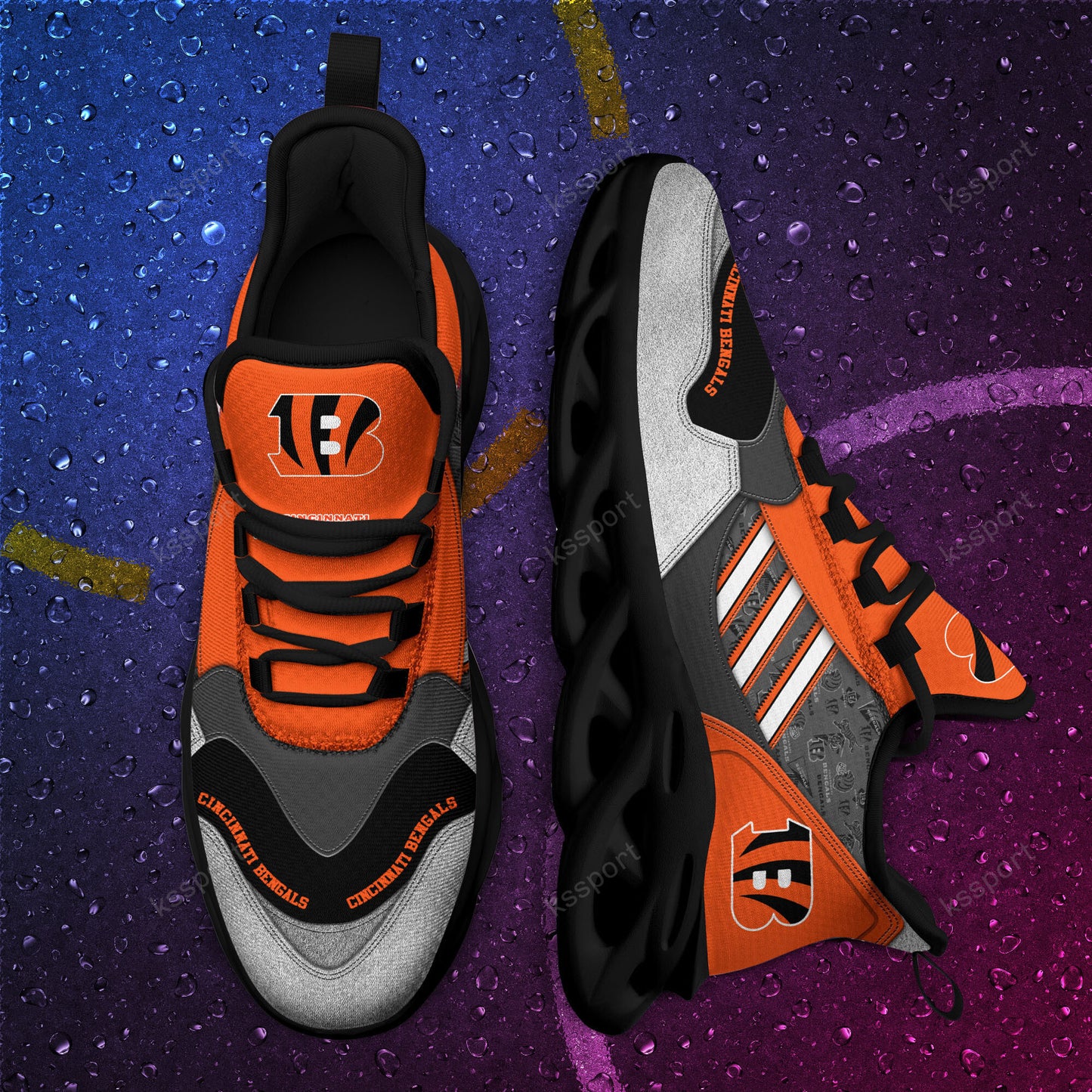Cincinnati Bengals Yezy Running Sneakers BG741