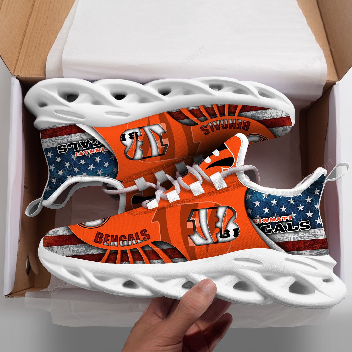 Cincinnati Bengals Yezy Running Sneakers BG810