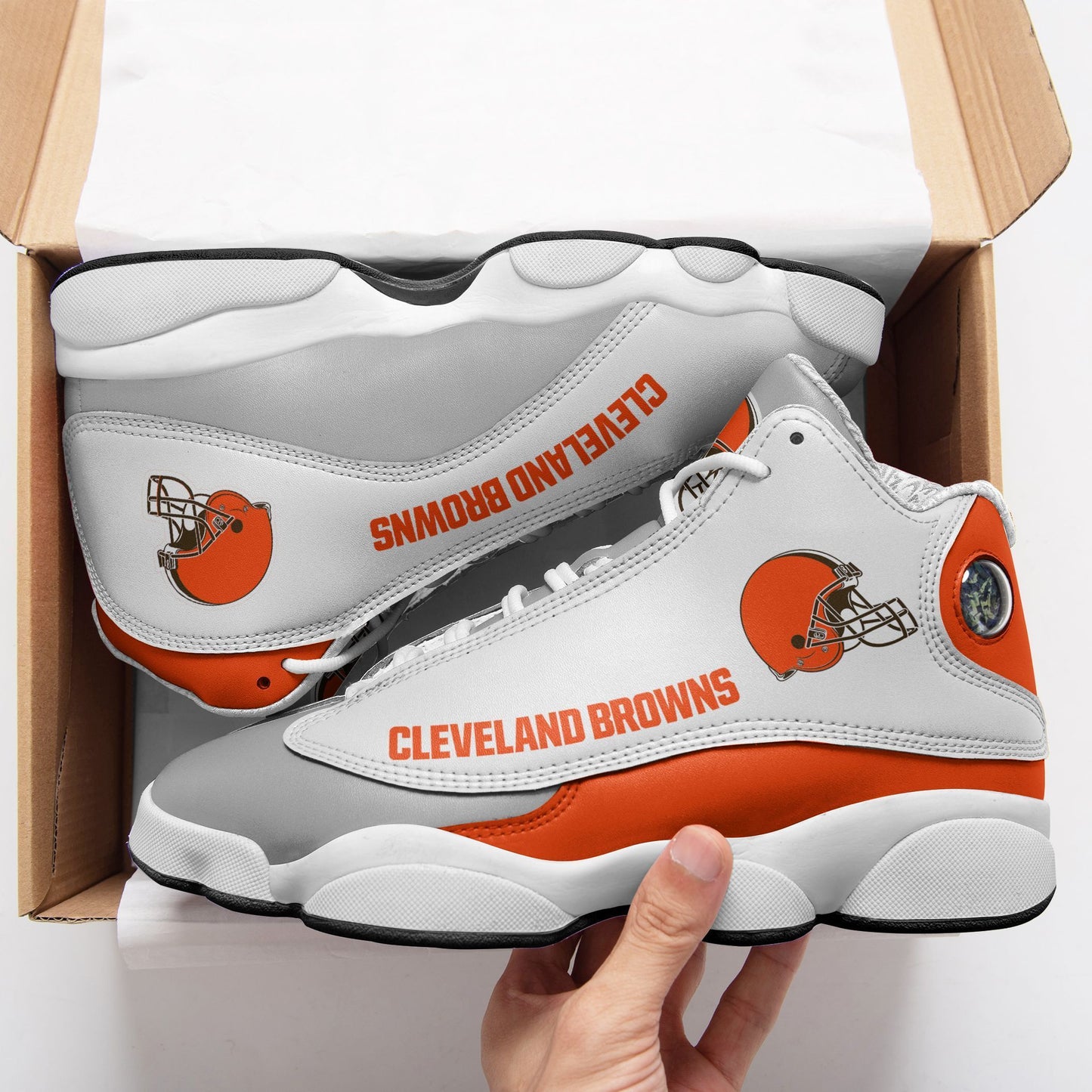 Cleveland Browns Air JD13 Sneakers 092