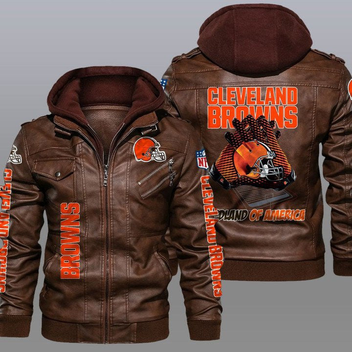Cleveland Browns Leather Jacket 08