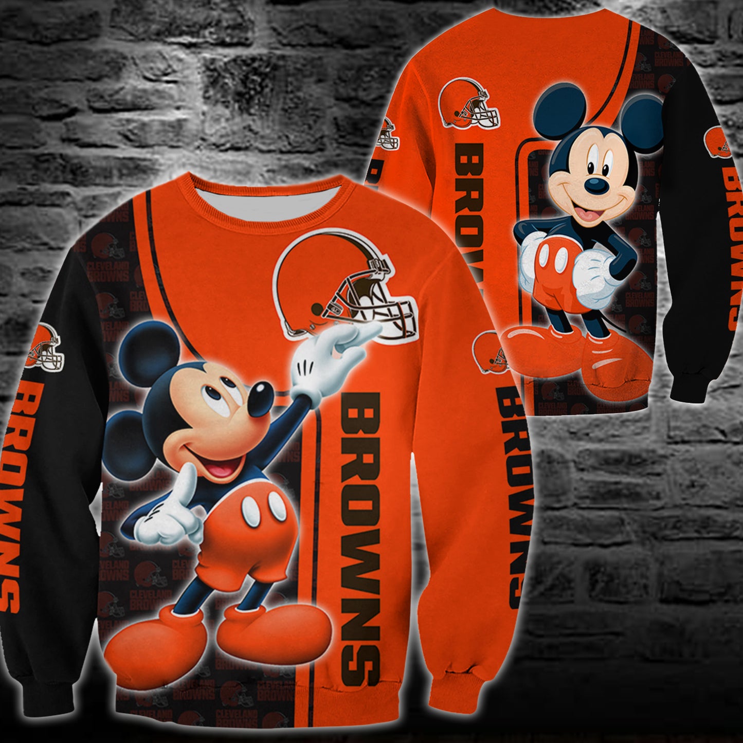 Cleveland Browns Mickey All Over Printed 132
