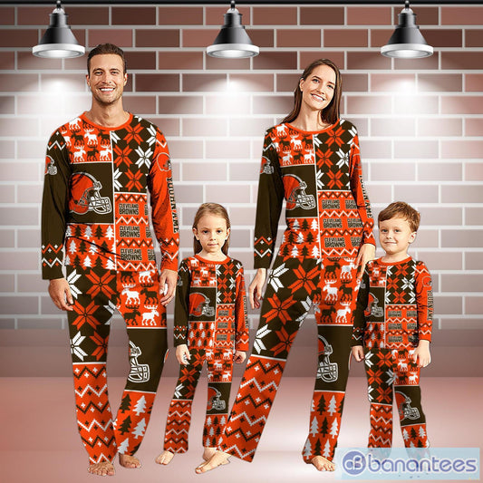 Cleveland Browns Pajamas Christmas Gift For Family AZCPYZAM104