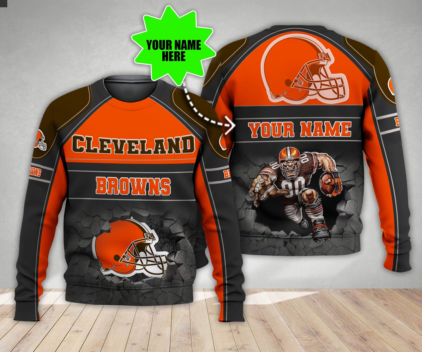 Cleveland Browns Personalized All Over Printed 573