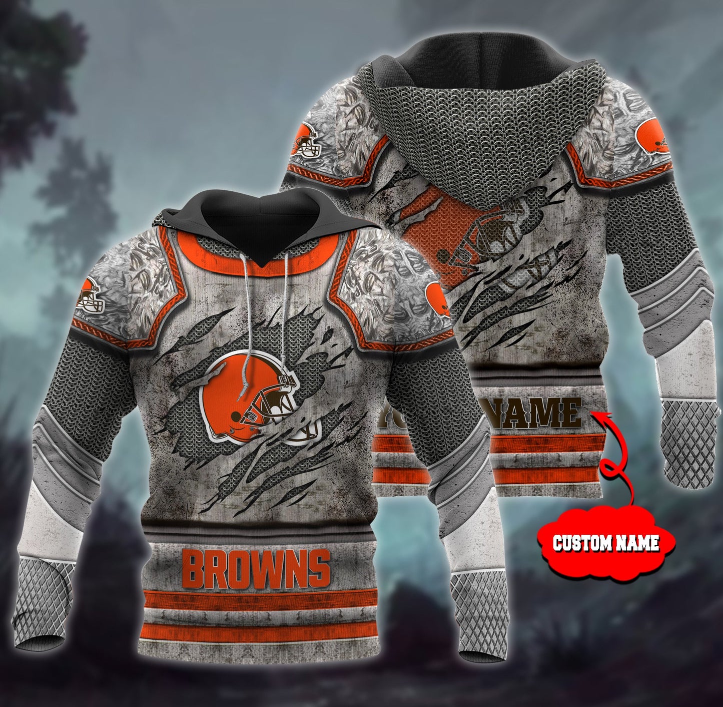 Cleveland Browns Personalized All Over Printed 589