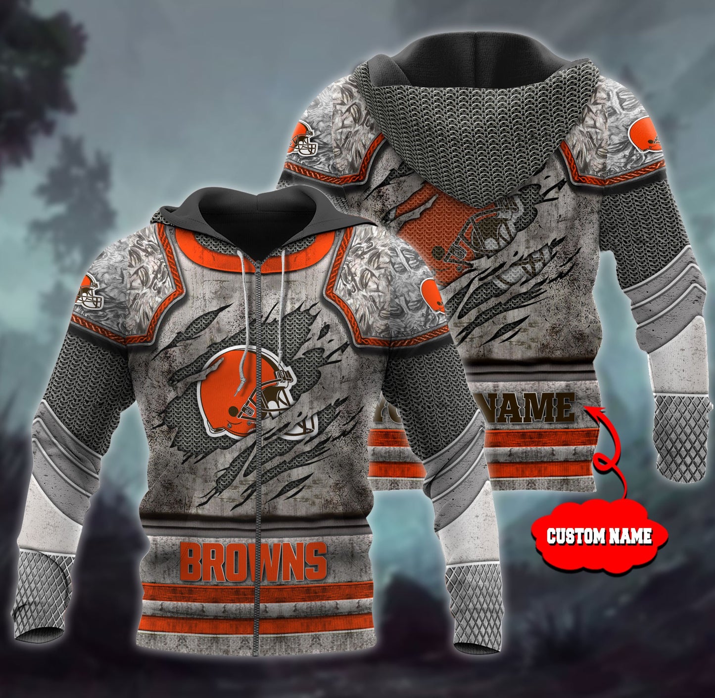 Cleveland Browns Personalized All Over Printed 589